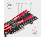 AXAGON PCEM2-ND PCIE 2X NVME M.2 ADAPTER - 1139506 - zdjęcie 6